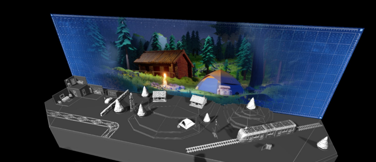 Scénographie interactive musée Electrobroc — projet Super3 Studio x Lumen Créations