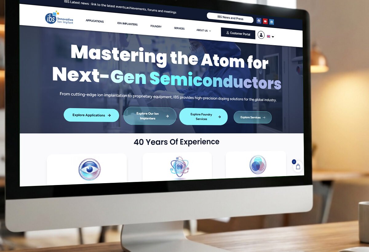 Site web international Ion Beam Services — refonte Super3 Studio