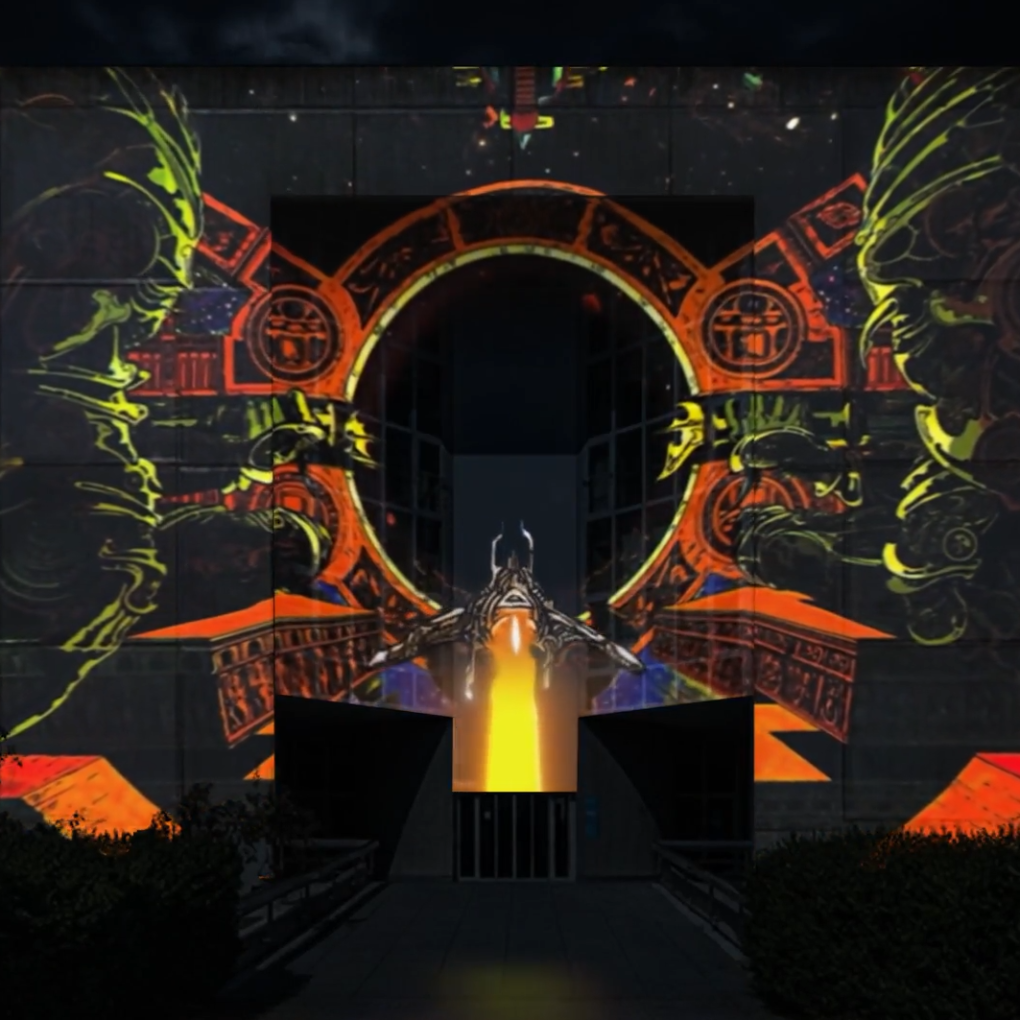 Projection immersive hommage Philippe Druillet UNIL — projet Super3 Studio x Lumen Créations