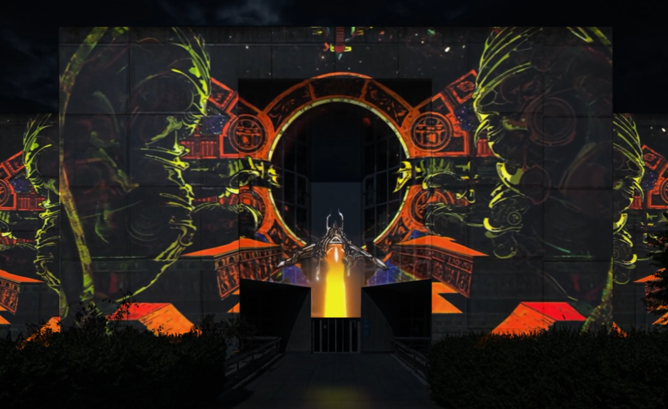 Projection immersive hommage Philippe Druillet UNIL — projet Super3 Studio x Lumen Créations
